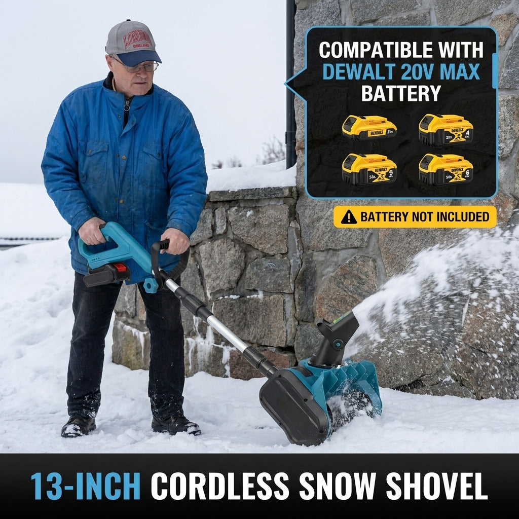 Sweeping fresh snow